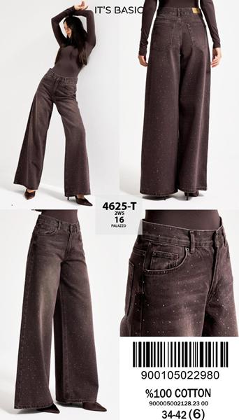 Джинсы Jeans Style (34-42) 4625T-2W5-16 brown (деми)