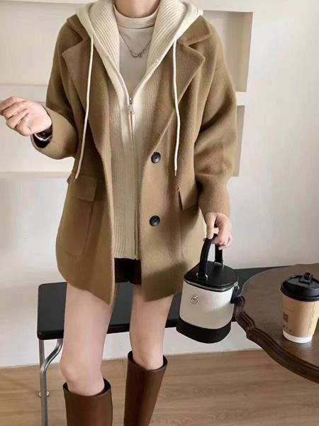 Пальто Comod (M-L) CM456 d.beige (деми)