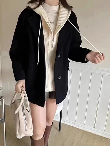 Пальто Comod (M-L) CM457 black (деми)