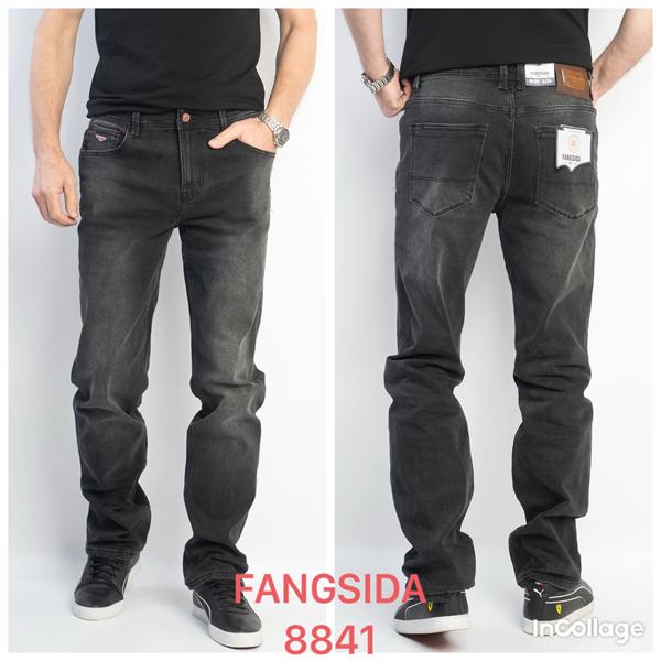 Джинсы Fangsida (31-38) 8841 d.grey (деми)