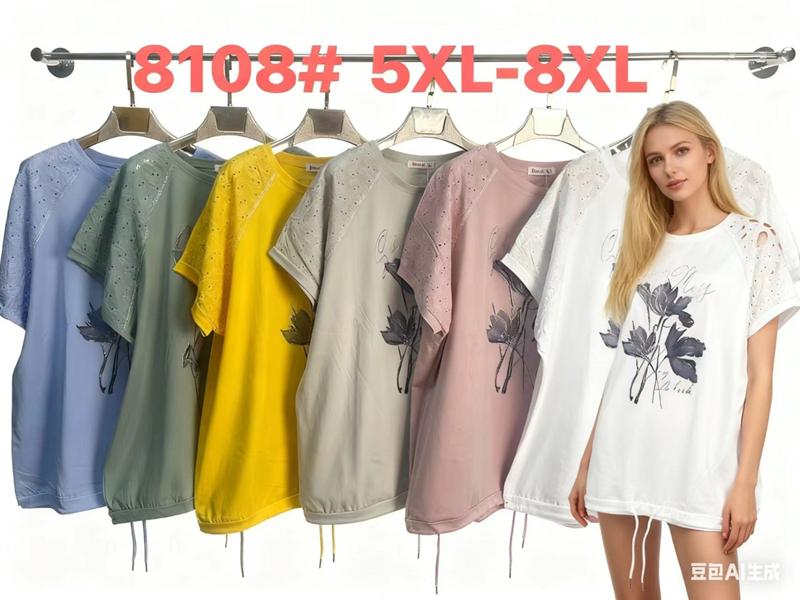 Футболка Monarlir (5XL-8XL) 8108 blue (лето)