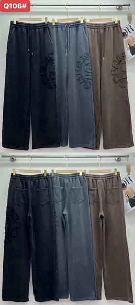 Штаны Шаолинь (M-XL) QL106 grey (деми)