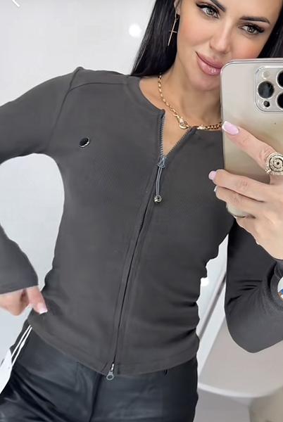 Кофта Lora (42-48) LR1000 d.grey (зима)