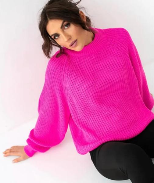 Свитер Lora (one size) LR982 pink (зима)