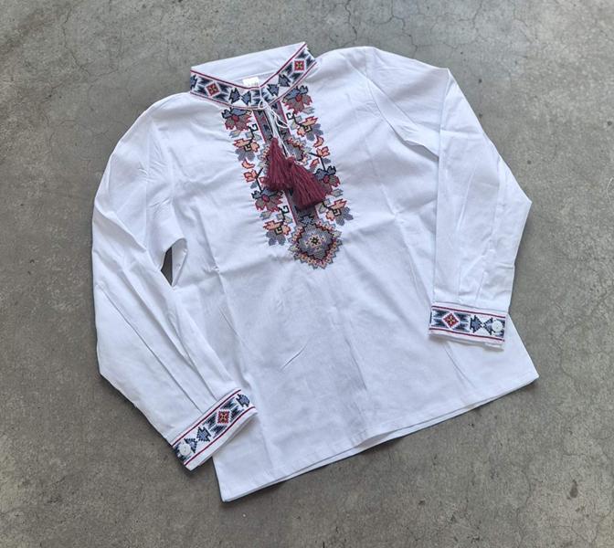 Вышиванка Limerense (152-176) DD103 white (деми)