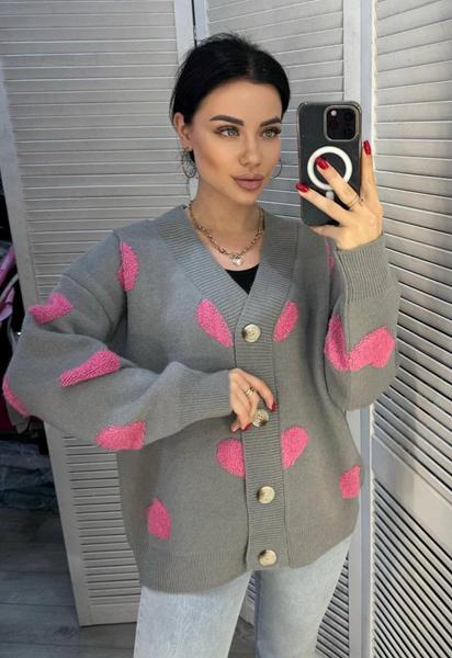 Кофта Modnulya (one size) 1823 grey (деми)