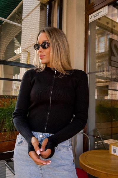 Кофта Modnulya (one size) 310 black (деми)