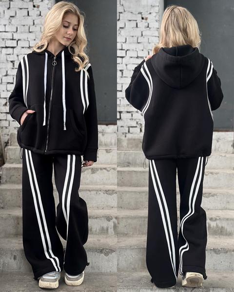 Костюм спорт Karolina (32-42) KR362 black (зима)