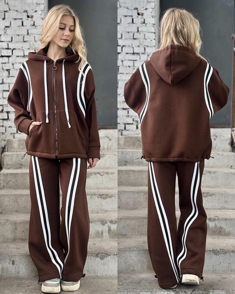 Костюм спорт Karolina (32-42) KR364 brown (зима)