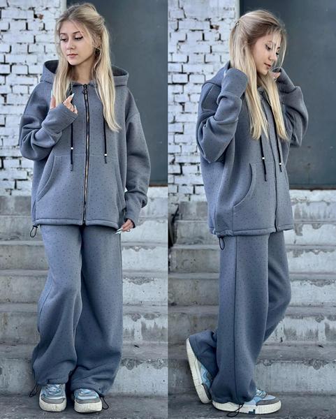 Костюм спорт Karolina (32-42) KR414 grey (зима)