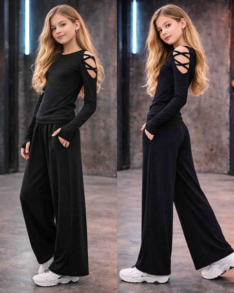 Штаны Karolina (34-42) KR432 black (деми)