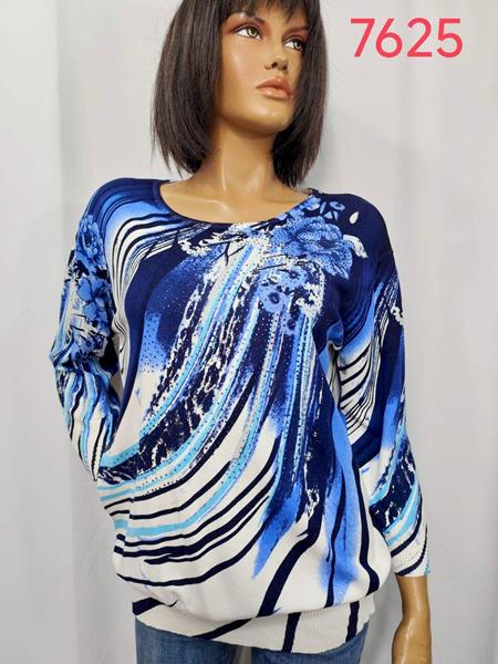 Свитер LIDA (3XL-4XL) 7625 blue (деми)