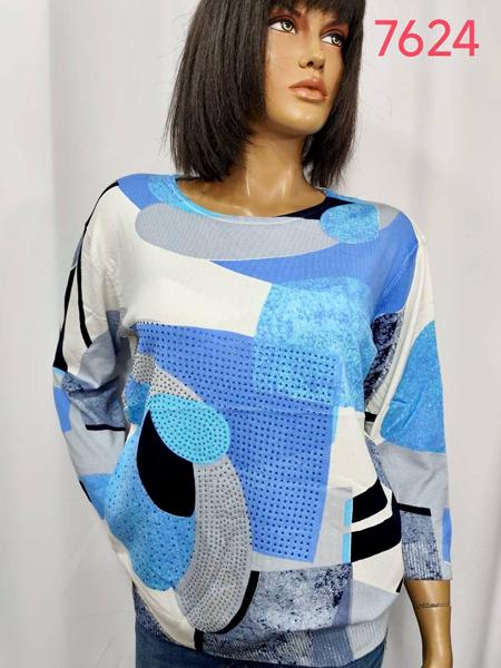 Свитер LIDA (3XL-4XL) 7624 blue (деми)