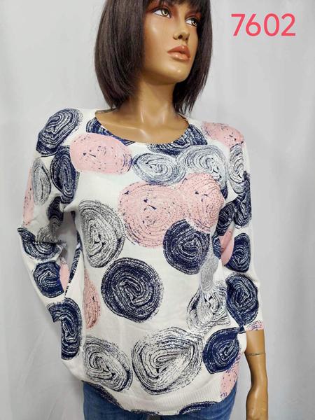 Свитер LIDA (XL-4XL) 7602 blue (деми)