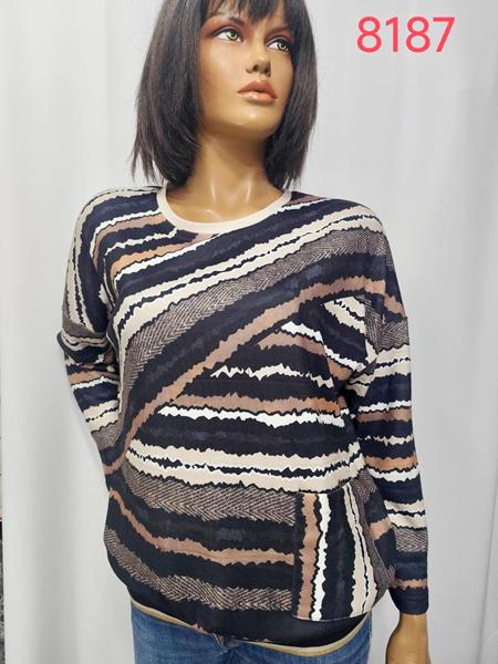 Свитер LIDA (52-62) 8187 brown (деми)