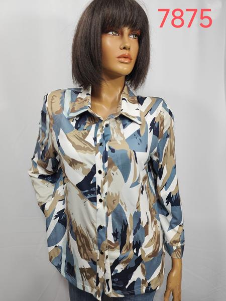 Рубашка LIDA (52-62) 7875  blue (деми)