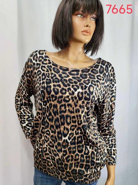 Свитер LIDA (XL-4XL) 7665 brown (деми)