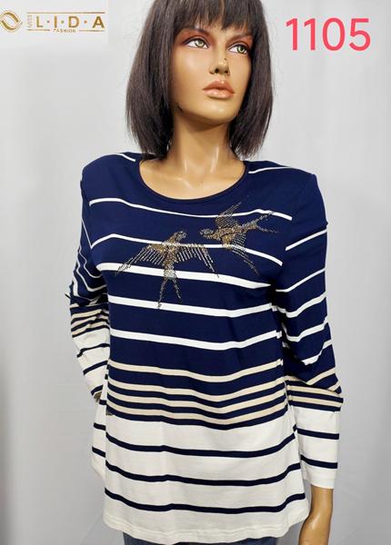 Свитер LIDA (50-60) 1105 blue (деми)