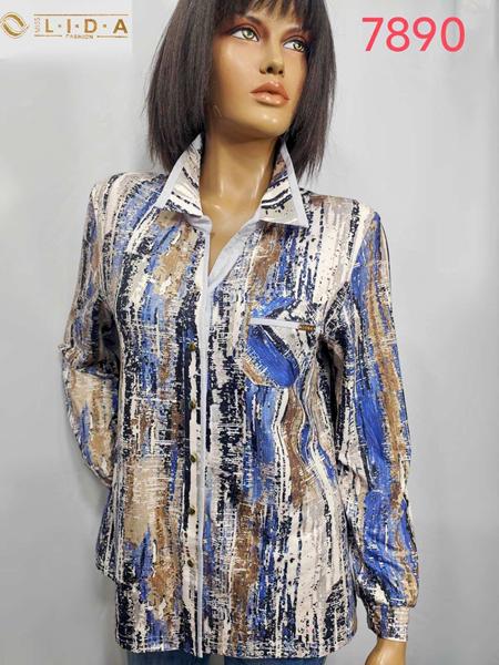 Рубашка LIDA (52-62) 7890 blue (деми)