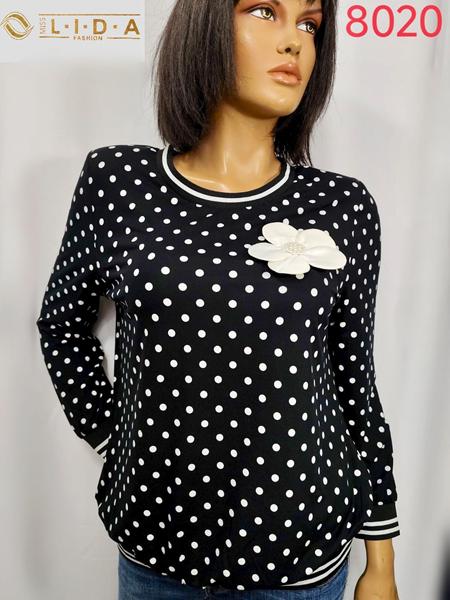 Свитер LIDA (52-62) 8020 black (деми)