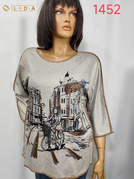 Свитер LIDA (52-62) 1452 silver (деми)