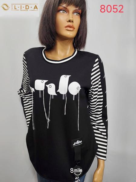 Свитер LIDA (52-62) 8052 black (деми)