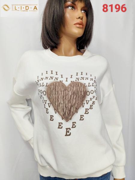 Свитер LIDA (52-62) 8196 white (деми)