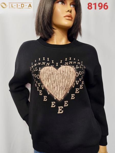 Свитер LIDA (52-62) 8196 black (деми)