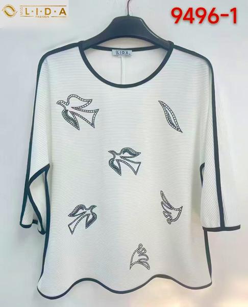 Свитер LIDA (52-62) 9496-1 white (деми)