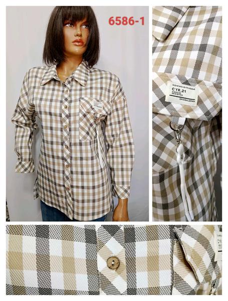 Рубашка LIDA (52-62) 6586-1 beige (деми)