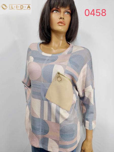 Свитер LIDA (52-62) 0458 blue (деми)