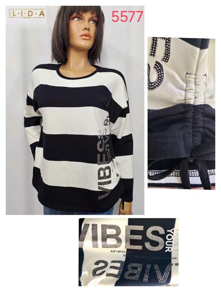 Свитер LIDA (50-60) 5577 black (деми)