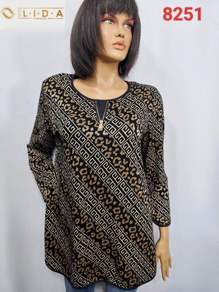 Свитер LIDA (52-62) 8251 brown (деми)