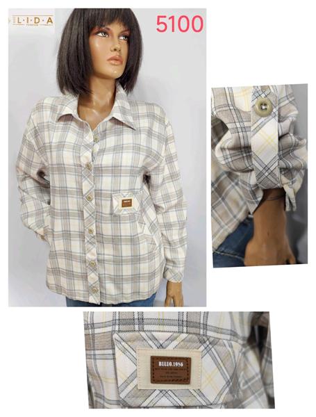 Рубашка LIDA (52-62) 5100 beige (деми)