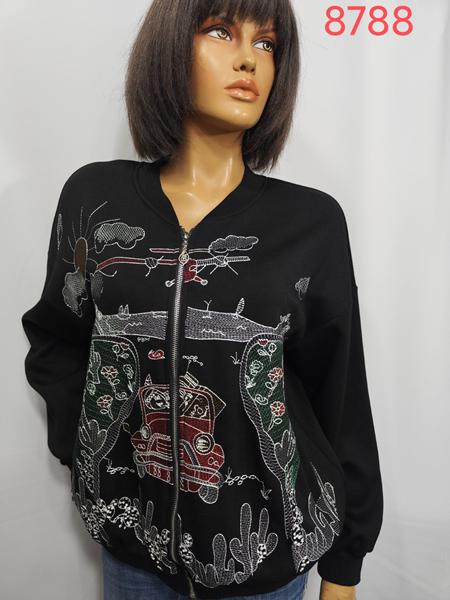 Кофта LIDA (52-62) 8788 black (деми)