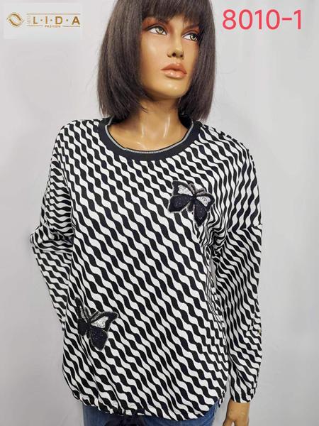 Свитер LIDA (52-62) 8010-1 white (деми)