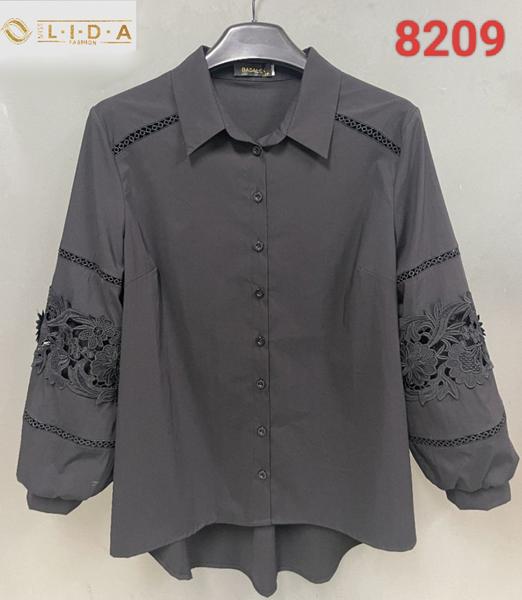 Рубашка LIDA (52-62) 8209 d.grey (деми)