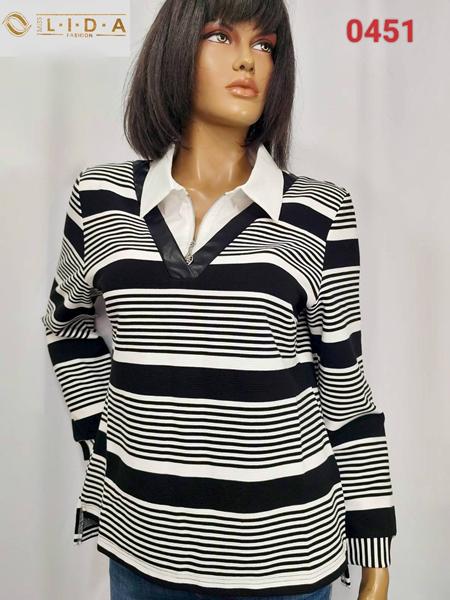 Свитер LIDA (52-62) 0451 black (деми)