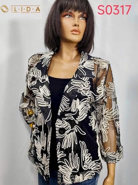 Пиджак LIDA (52-62) S0317 black (деми)