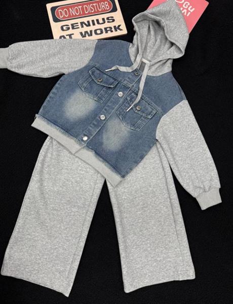 Костюм спорт SunnyTot (120-170) 7777 grey (деми)