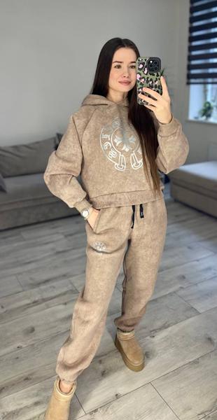 Костюм спорт S.Style (42-48) 309 beige (зима)