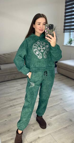 Костюм спорт S.Style (42-48) 309 green (зима)