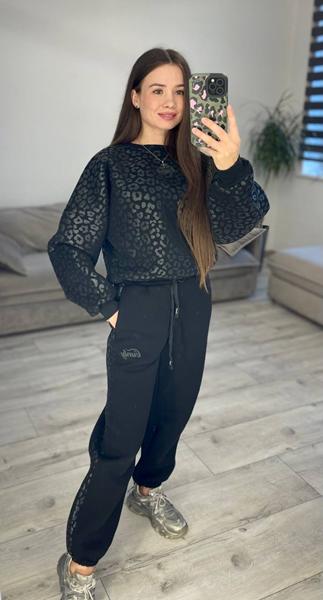 Костюм спорт S.Style (42-48) 315 black (зима)