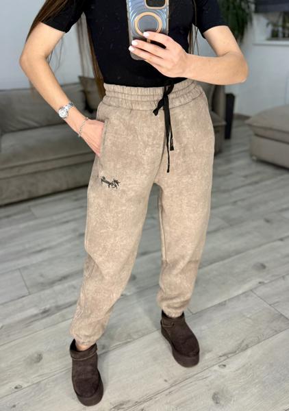 Штаны спорт S.Style (42-48) 321 beige (зима)