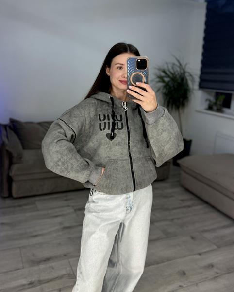 Кофта спорт S.Style (42-48) 51-1 l.grey (зима)