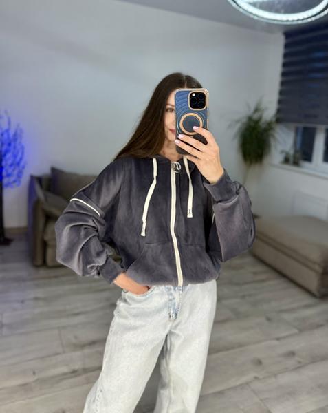 Кофта спорт S.Style (42-48) 51-2 grey (деми)