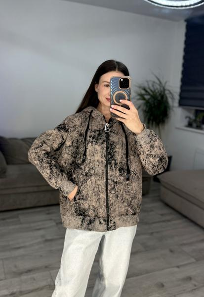 Кофта спорт S.Style (42-48) 602 beige (зима)