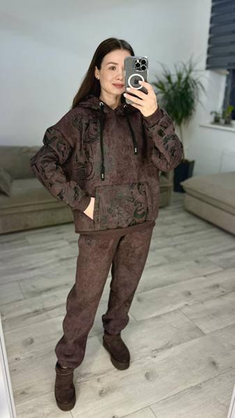 Костюм спорт S.Style (42-48) 607 brown (зима)