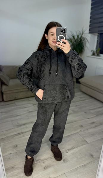 Костюм спорт S.Style (42-48) 607 d.grey (зима)