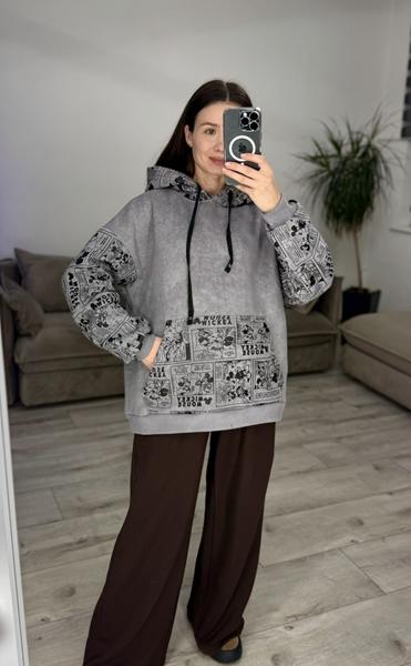 Худи S.Style (42-48) 615 l.grey (зима)